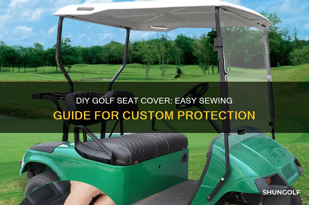 how to sew a golf seat cover