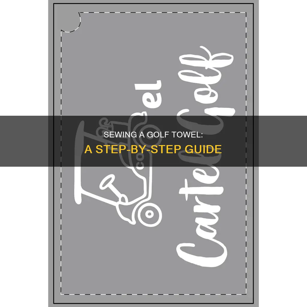 how to sew a golf towel