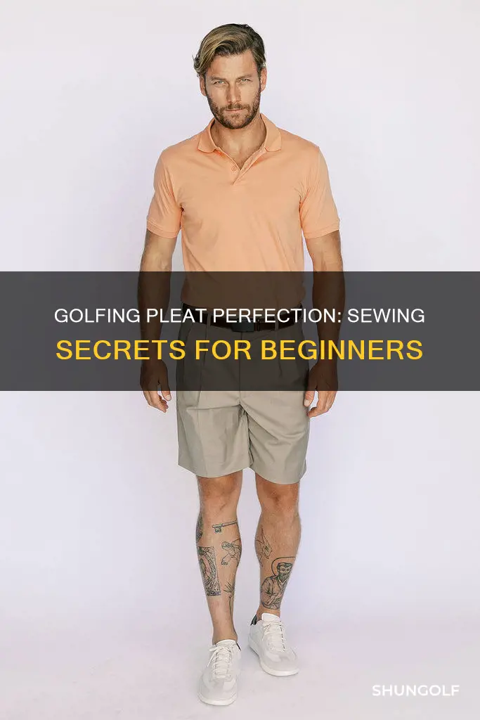 how to sew a golfing pleat