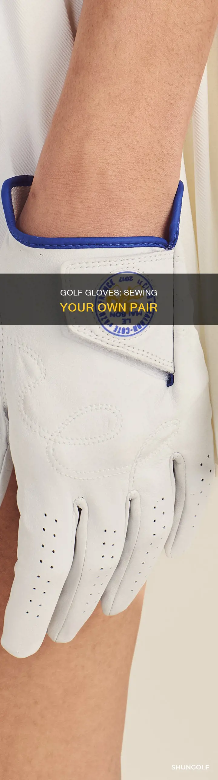 how to sew golf gloves