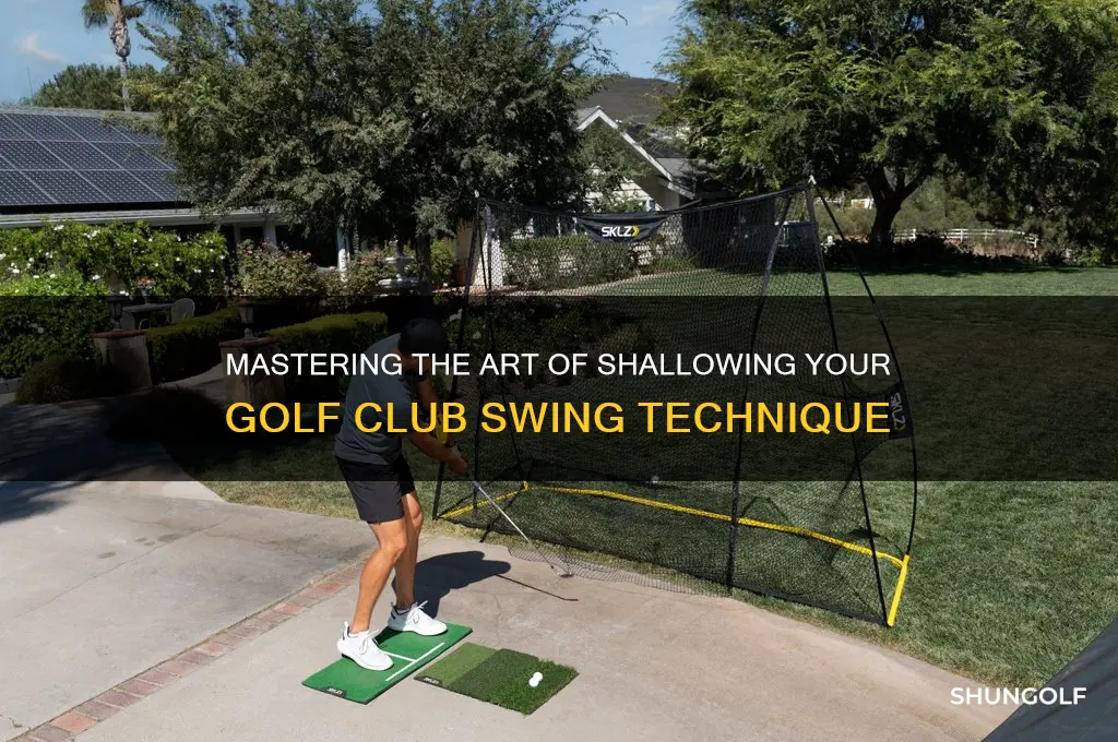 how to shallow a golf club