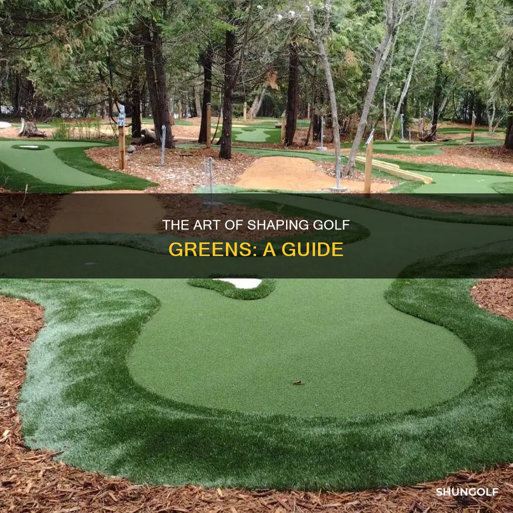 how to shape golf greens