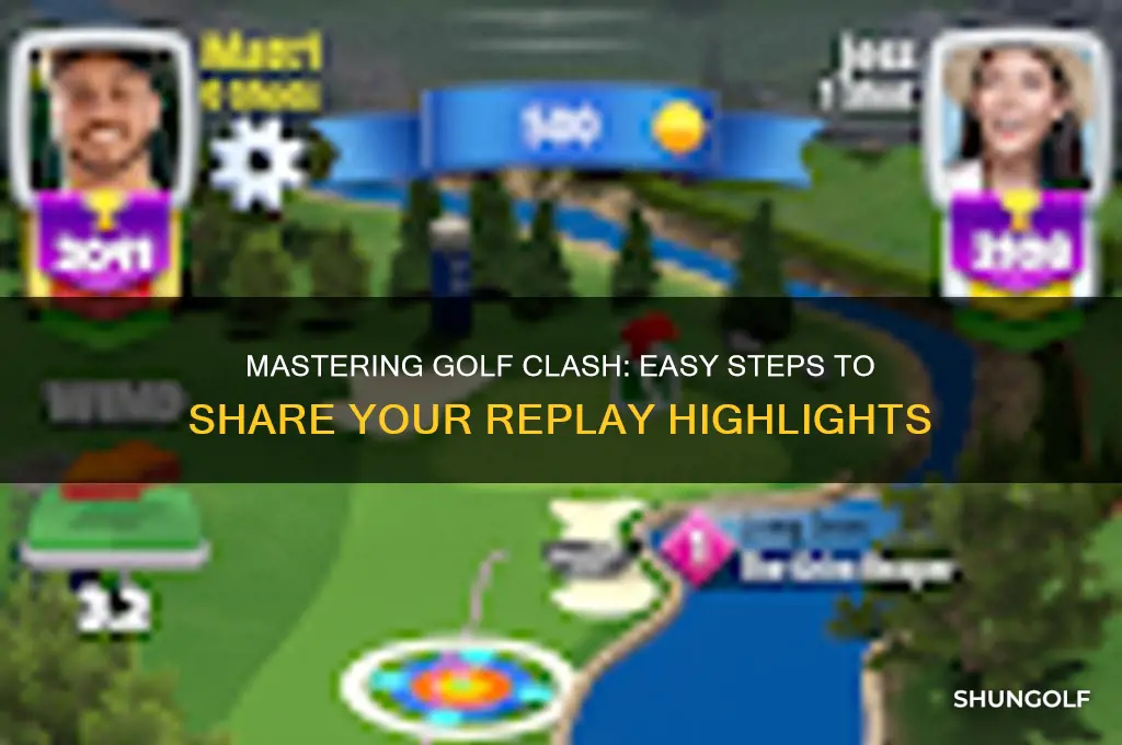 how to share a golf clash replay