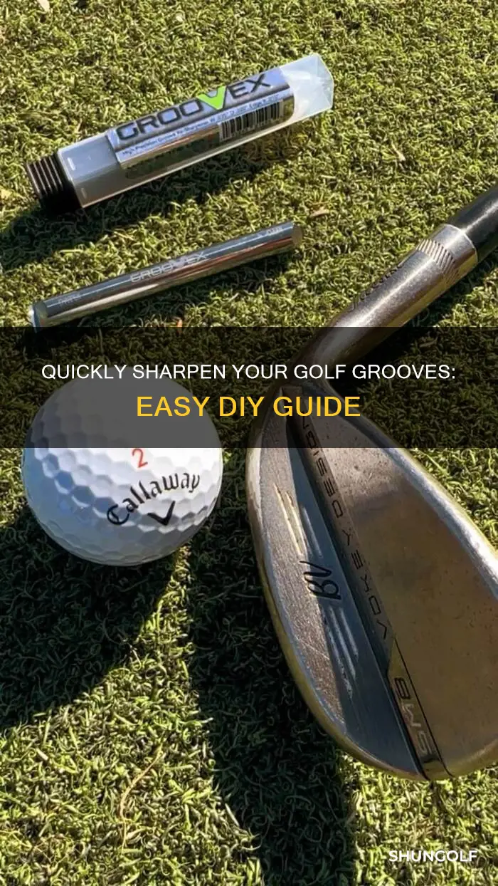 how to sharpen golf grooves
