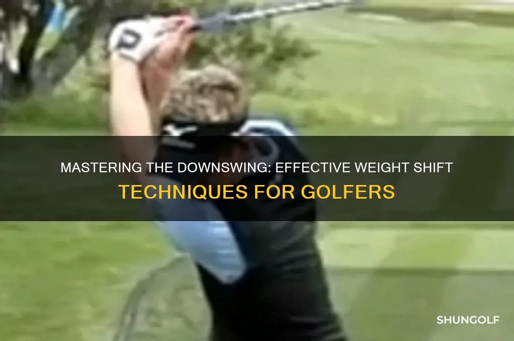 how to shift weight in golf downswing