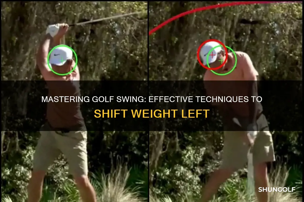 how to shift weight to left side in golf