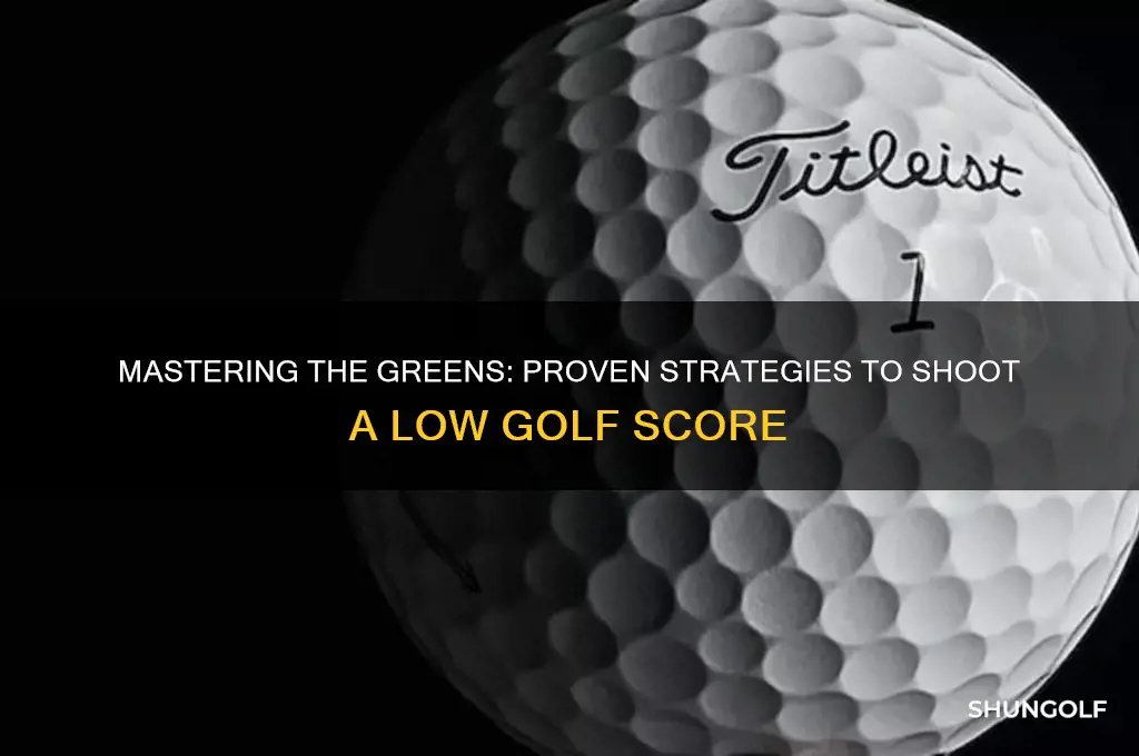 how to shoot a low golf score