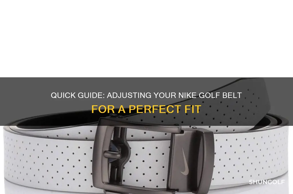 how to shorten a nike golf belt
