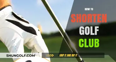 Mastering Golf Club Shortening: A Step-by-Step Guide for Precision Fit