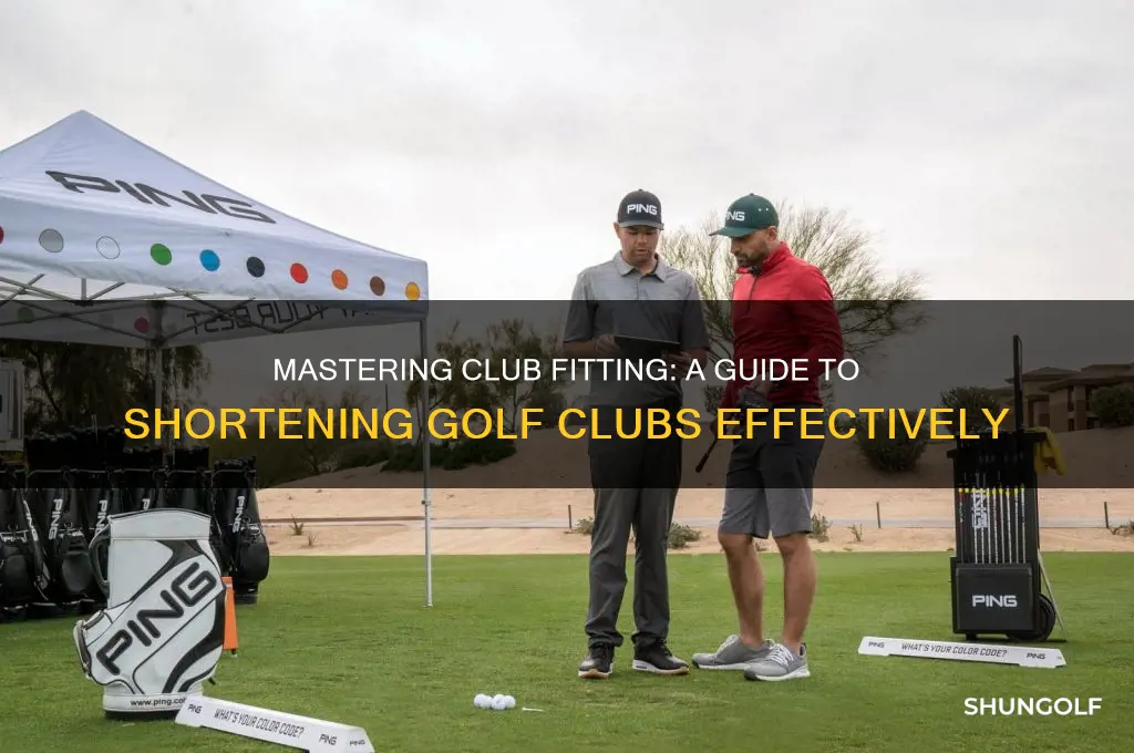 how to shorten golf clubs