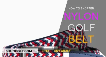 Adjusting Your Nylon Golf Belt: A Quick Guide