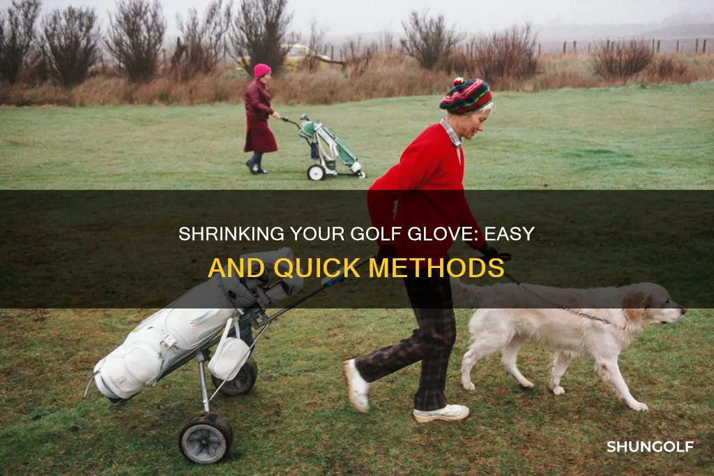 how to shrink golf glove