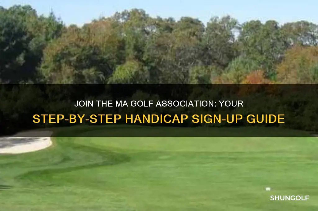 how to sign up for a massachusetts golf association handicap