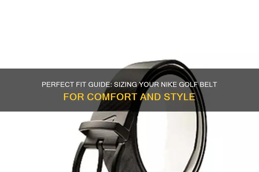 how to size a nike golf belt
