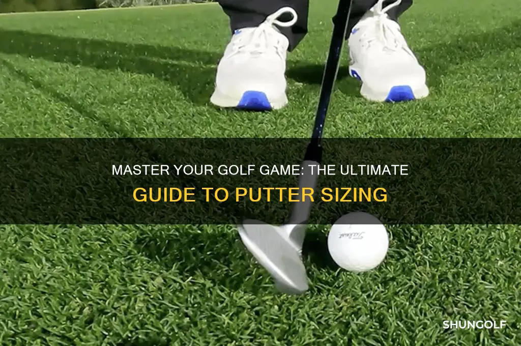 how to size a putter for golf