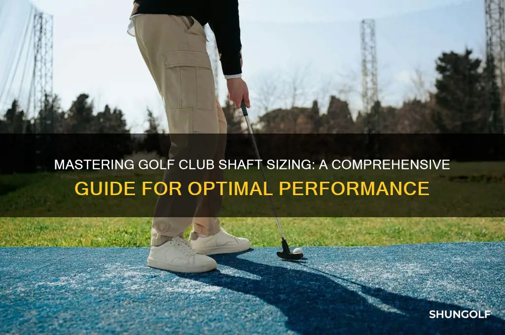how to size golf club shafts