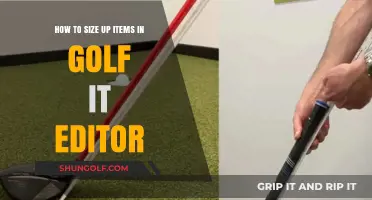 Mastering Golf It Editor: Accurate Item Sizing Techniques for Golfers
