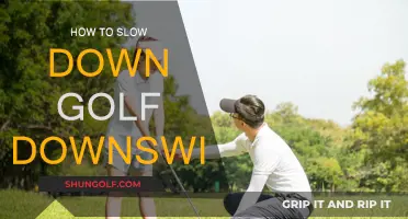 Mastering the Slow Downswing for Better Golf