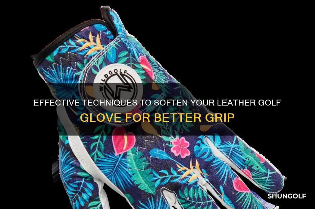how to soften a leather golf glove