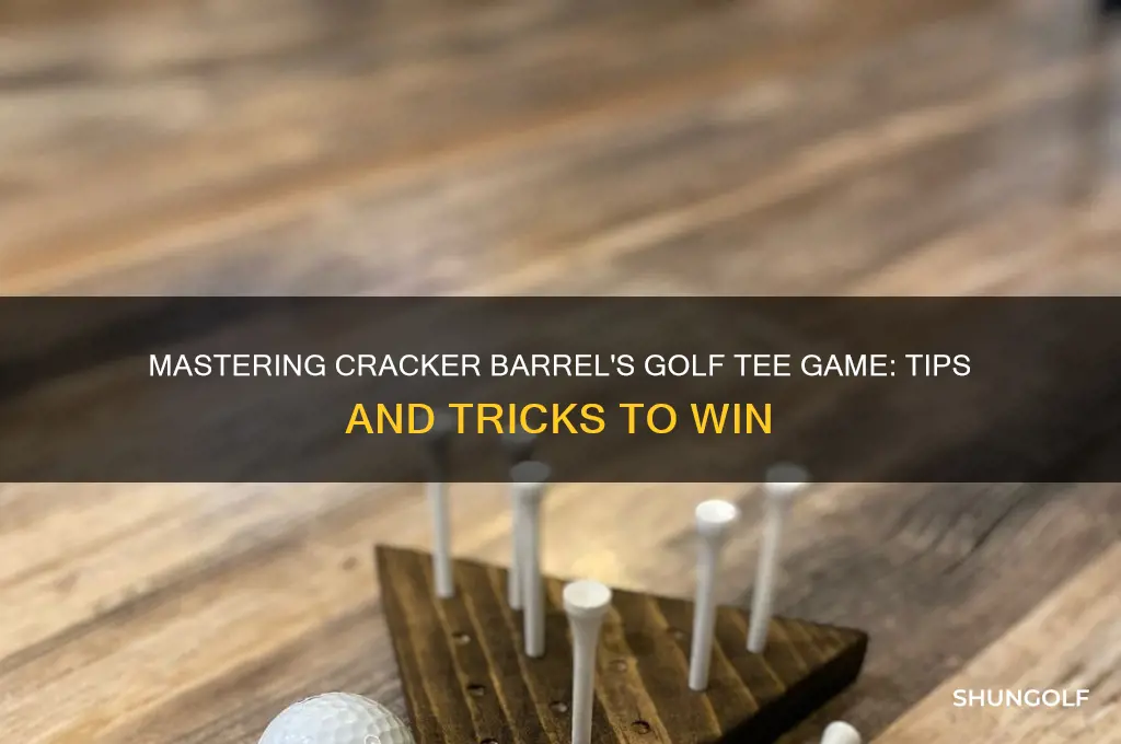 how to solve cracker barrel golf tee game