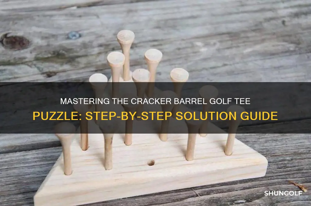 how to solve cracker barrel golf tee puzzle