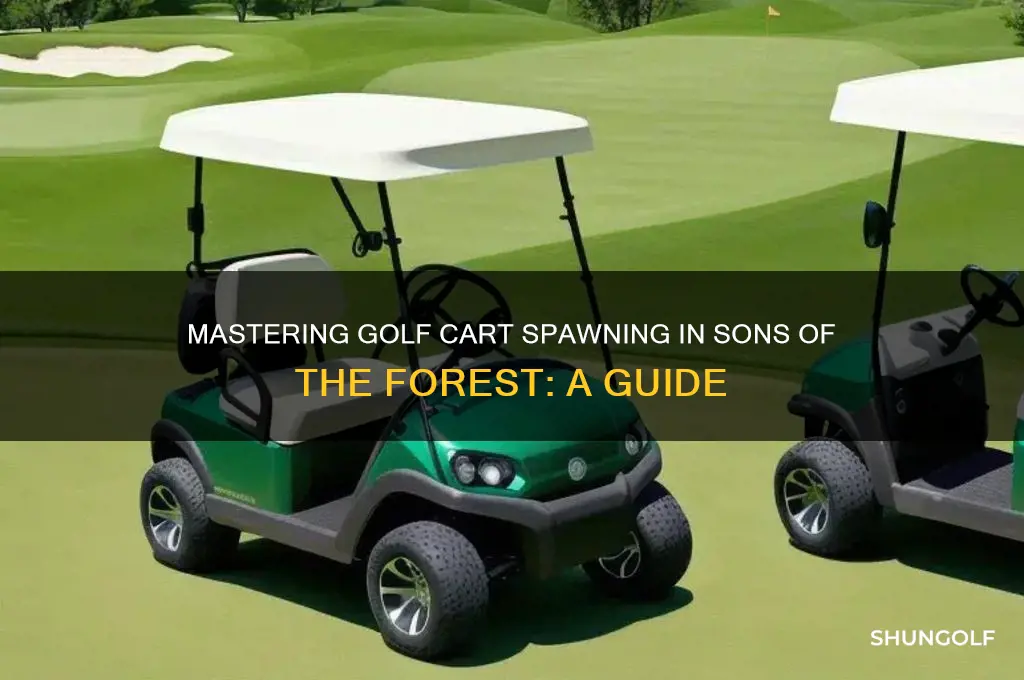 how to spawn golf cart sons of the forest