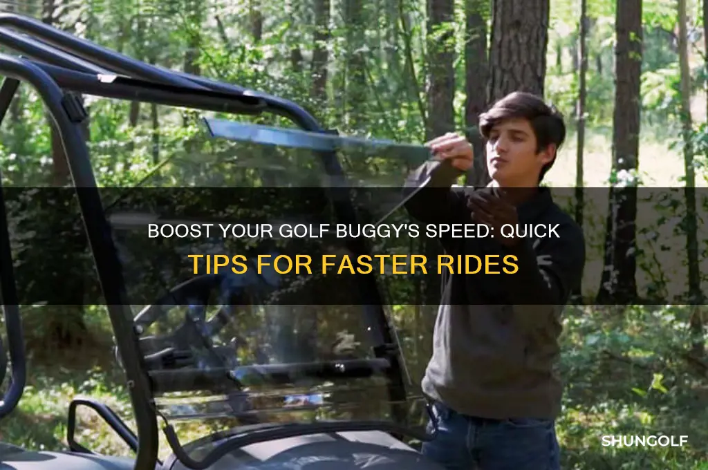 how to speed up a golf buggy