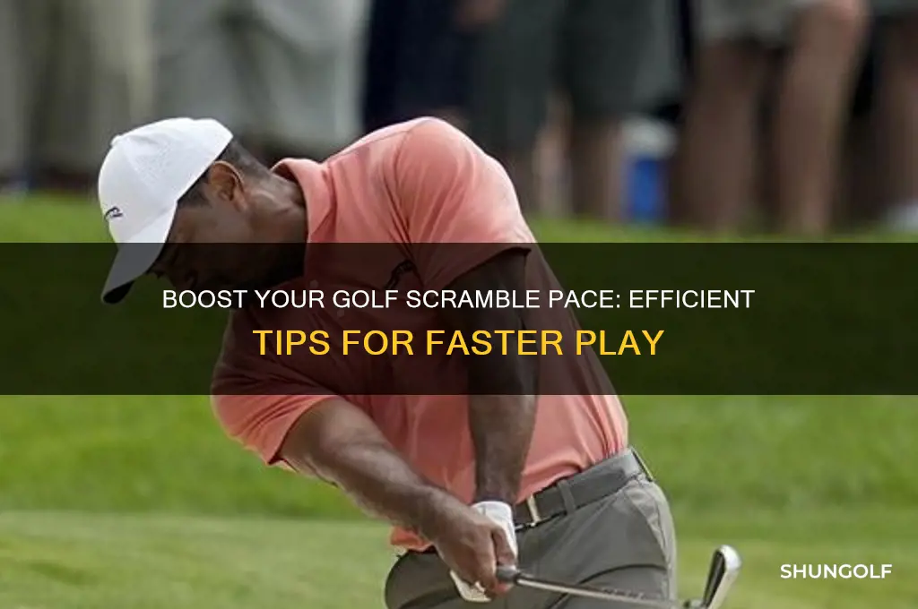 how to speed up a golf scramble
