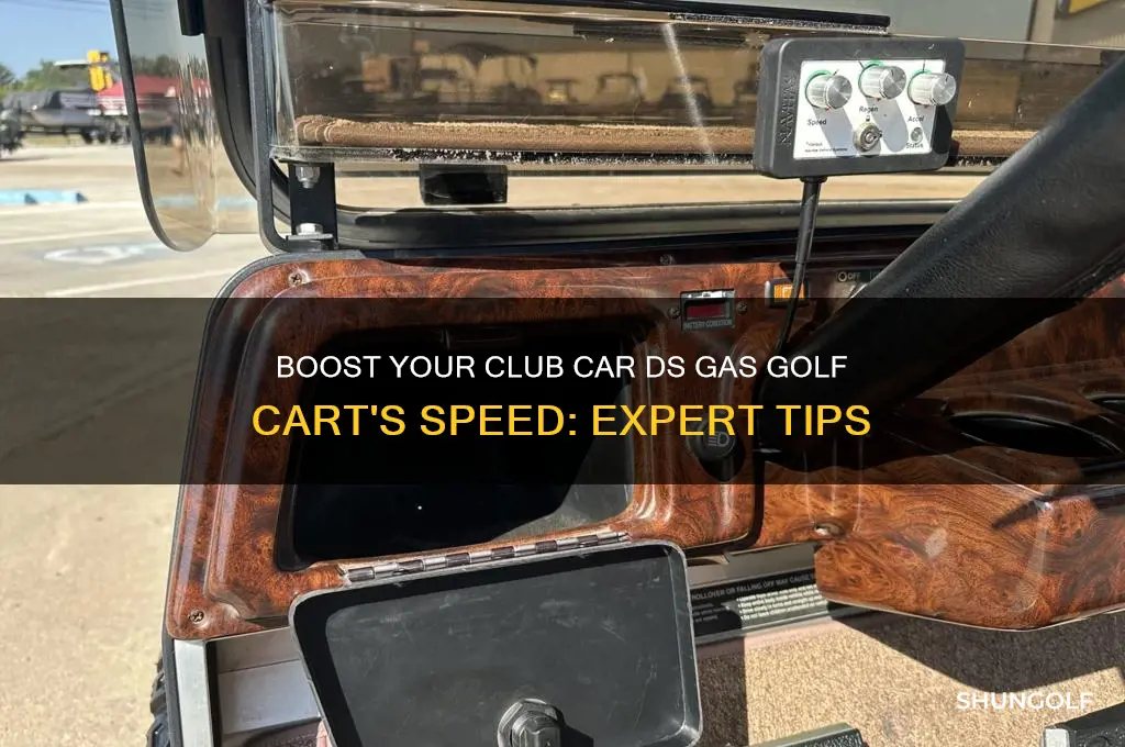 how to speed up club car ds gas golf cart