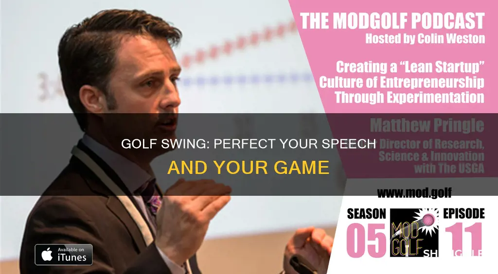 how to speeech on golf