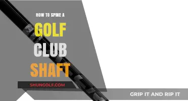 Mastering the Art of Spining a Golf Club Shaft