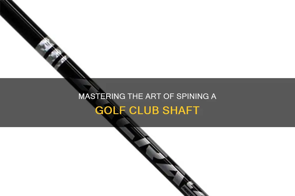 how to spine a golf club shaft