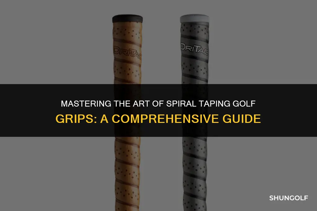 how to spiral tape golf grips