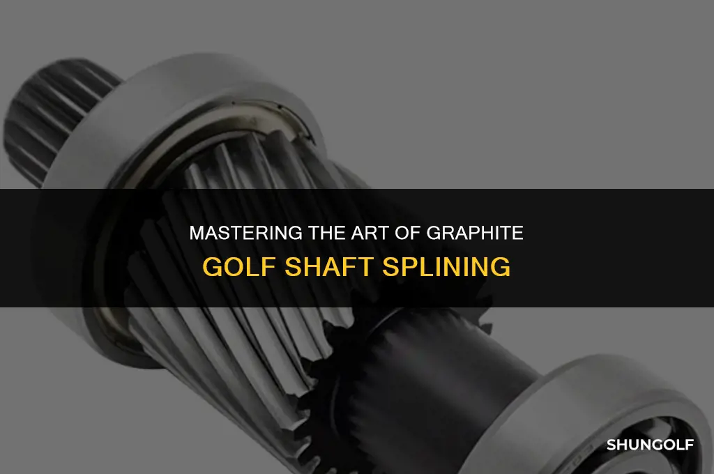 how to spline a graphite golf shaft
