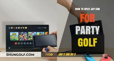 Master Party Golf: Effortlessly Split Joy-Con for Multiplayer Fun
