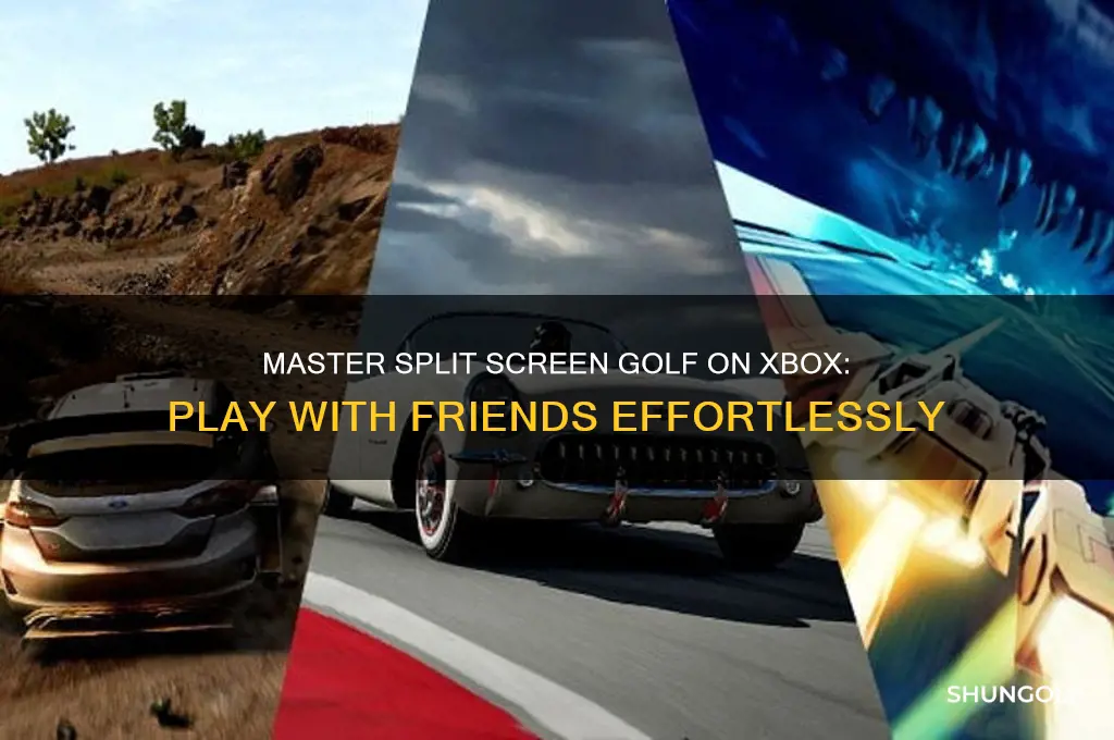 how to split screen golf with friends xbox