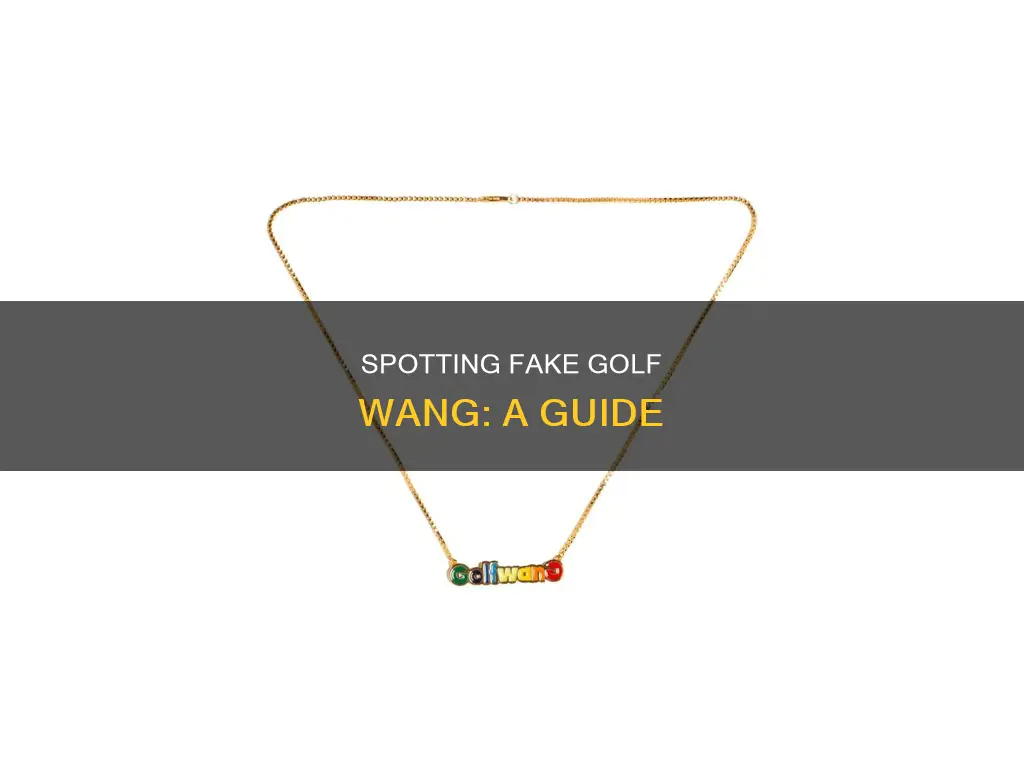 how to spot fake golf wang
