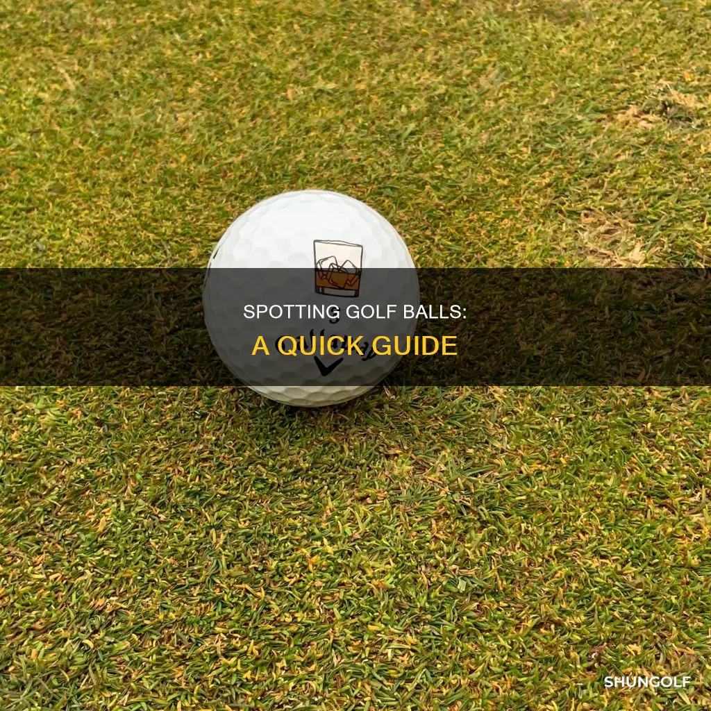 how to spot golf bapll