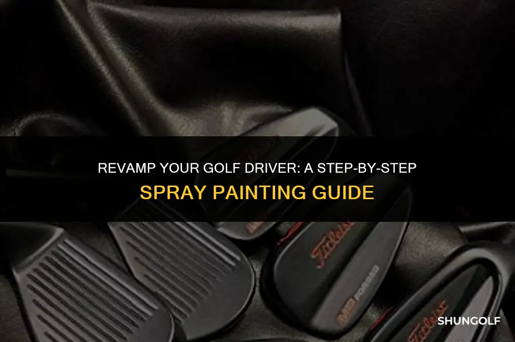 how to spray paint a golf driver