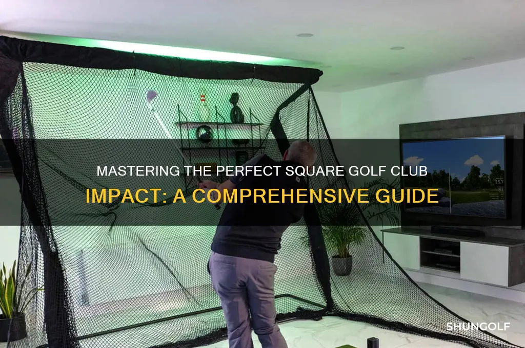 how to square golf club at impact