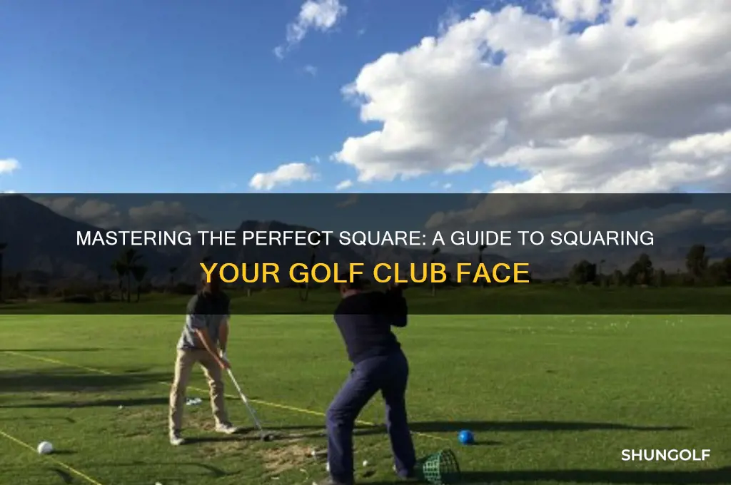 how to square up the golf club
