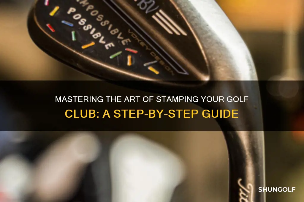 how to stamp a golf club