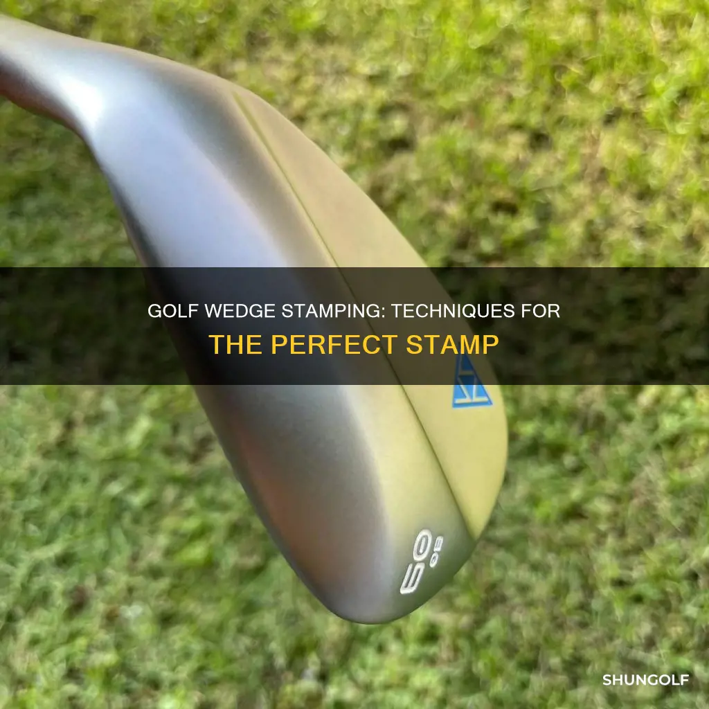 how to stamp a golf wedge