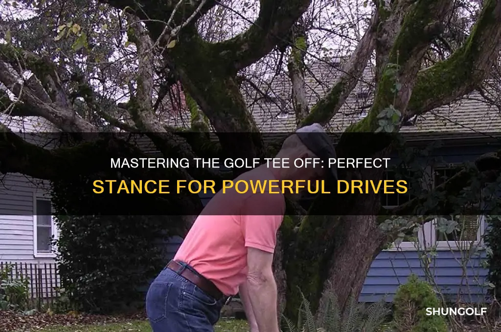 how to stand to tee off in golf