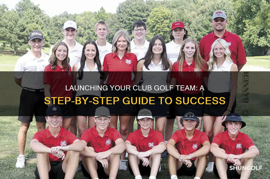 how to start a club golf team