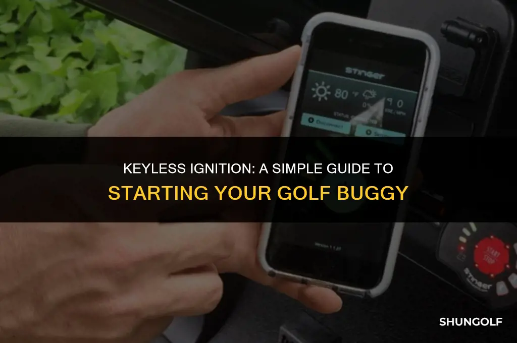 how to start a golf buggy without a key