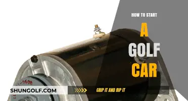 Rev Up Your Game: A Beginner's Guide to Starting a Golf Cart