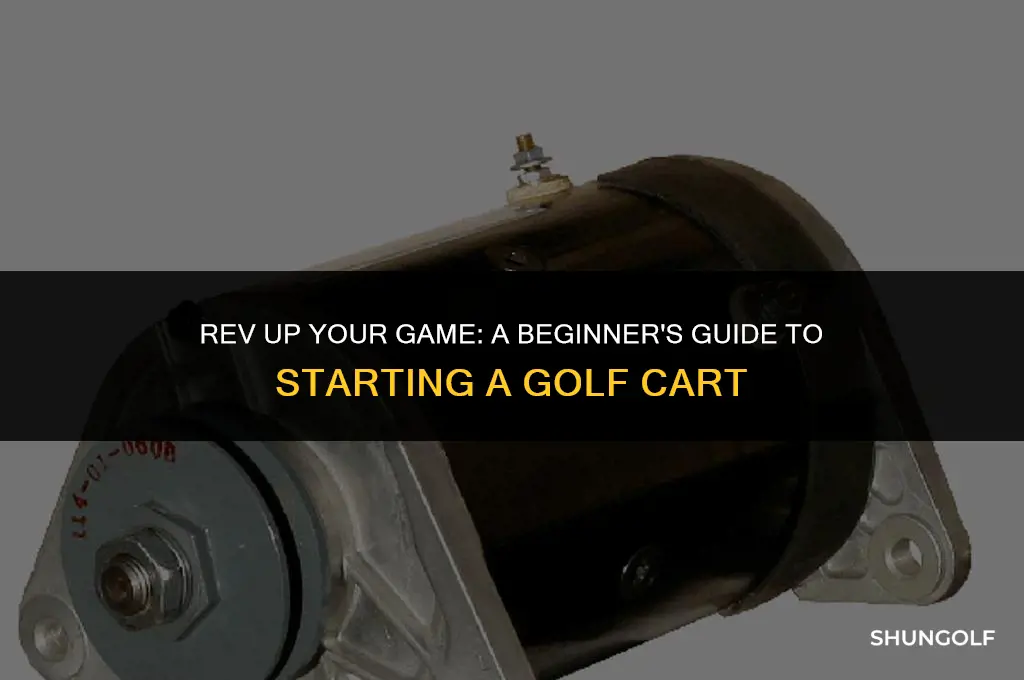 how to start a golf car