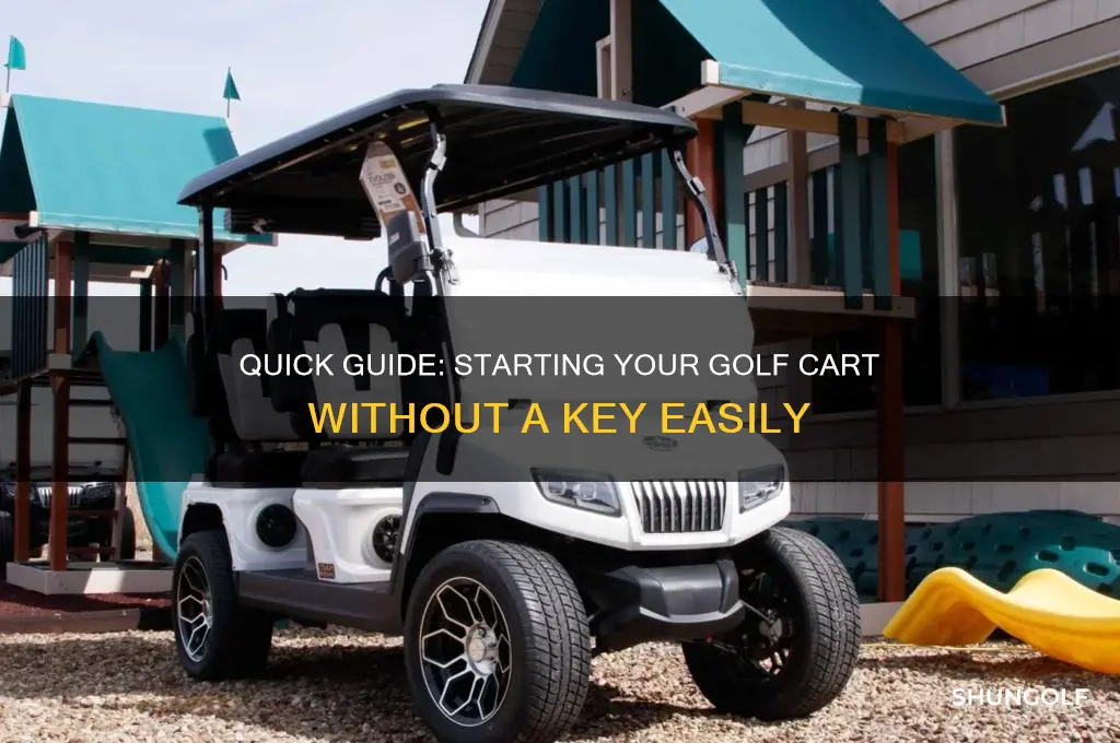 how to start a golf cart without key