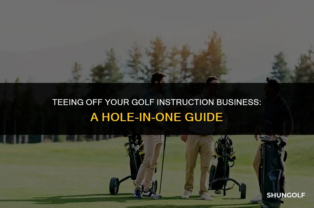 how to start a golf instruction conpany